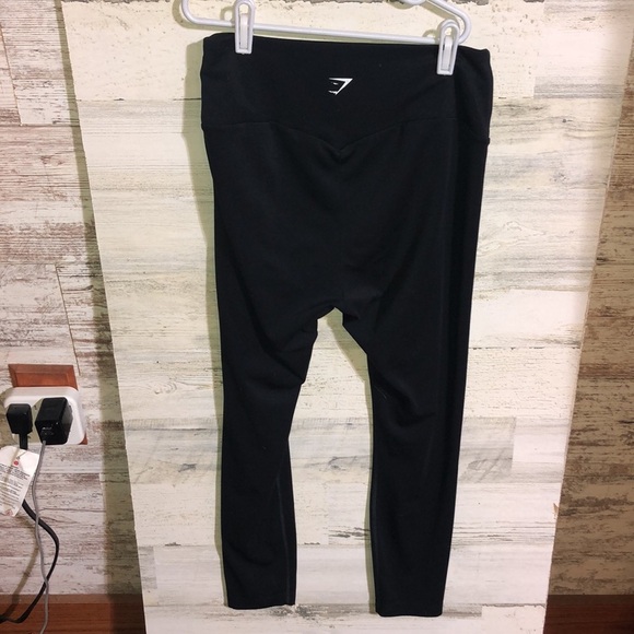 Gymshark black leggings workout leggings pants no size small/medium gym pants - Picture 3 of 6